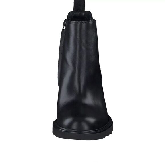 NWOB Paul Green Sahara Block Heel Chelsea Boots in Black Leather Sz UK 7/US 9.5 - Picture 4 of 13